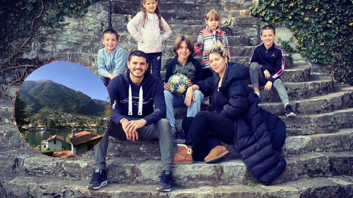 En el Lago Di Como Mauro Icardi le regaló una casona a Wanda Nara y