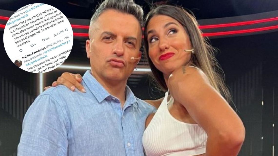 Le dijeron de todo a Cinthia Fernández por el cruce entre Ángel de