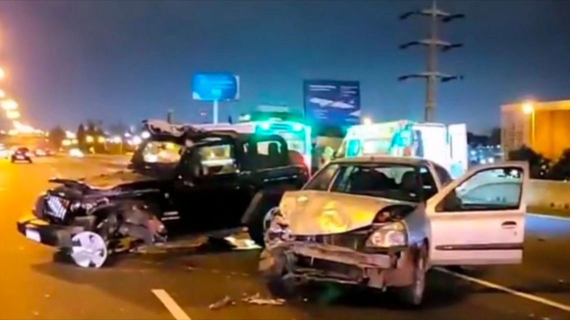 Choque En Cadena En La Panamericana Cinco Autos Involucrados Y Cuatro