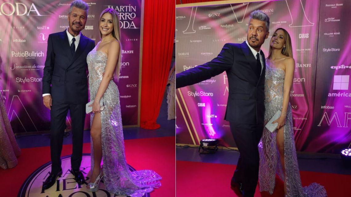 Marcelo Tinelli Y Milett Figueroa En Los Mart N Fierro De La Moda