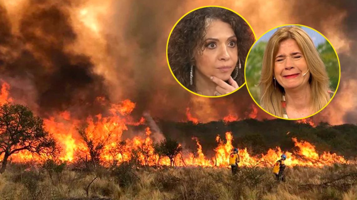 Famosos afectados por incendios en Córdoba el drama de Patricia Sosa y