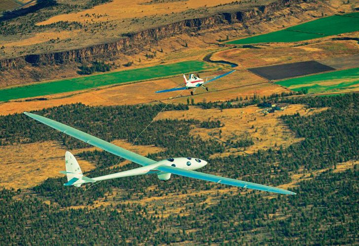 Desafio. Un remolcador hará despegar el Perlan II con dos tripulantes desde El Calafate.