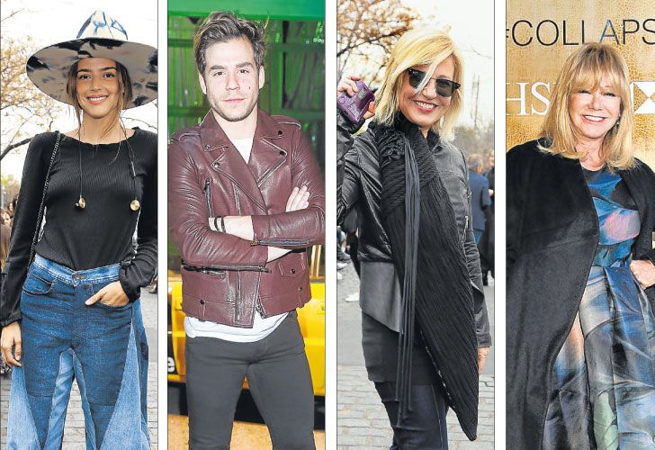 Fashionistas. (De izq. a der.) Calu Rivero; el protagonista teatral de Peter Pan, Fernando Dente; Mercedes Morán, con un platinado que usa después de la película Neruda, y Soledad Silveyra.