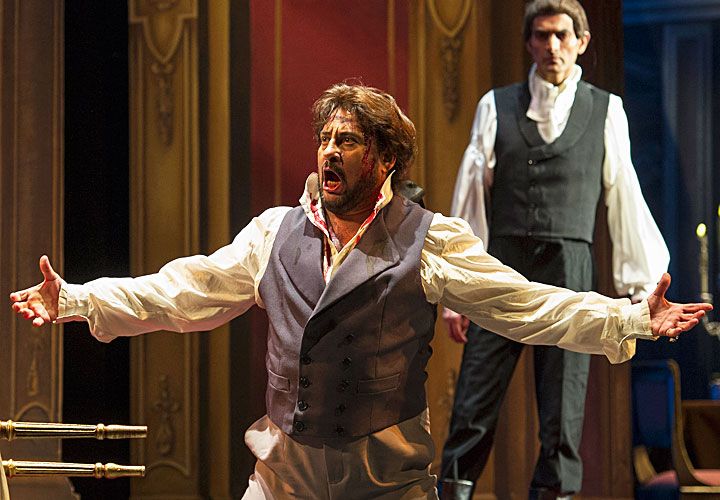 Gigantesca. La puesta de Tosca que Marcelo Alvarez protagonizó en el Teatro Colón. La escenografía reproduce la creada en 2013 por el fallecido Roberto Oswald.