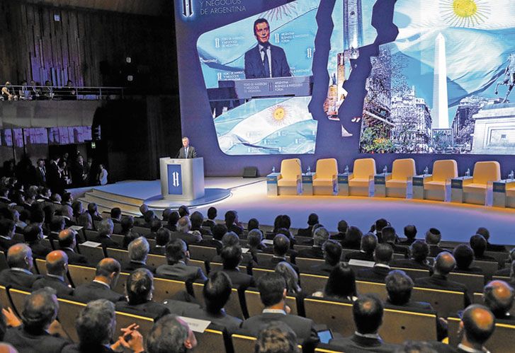 EN EL CENTRO. El presidente Macri volcó por unos días la agenda hacia la Argentina y la inversión.