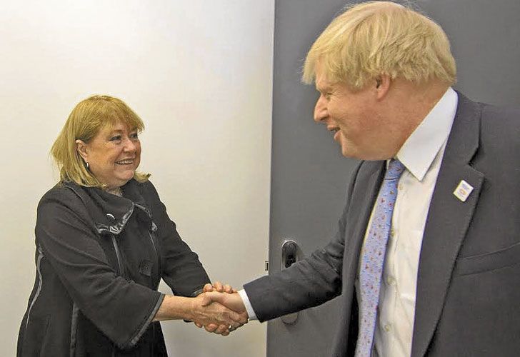 Bilateral. La canciller y Boris Johnson, quien está previsto que visite el país durante este año.