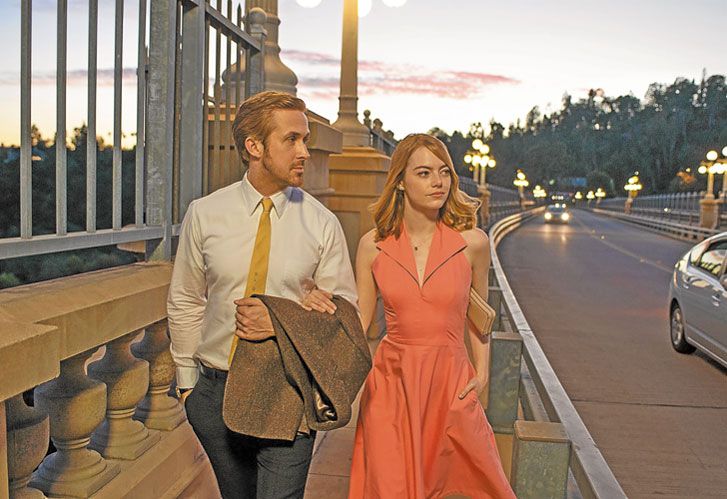 Bemol. La la land, de Damien Chazelle, busca con sus 14 nominaciones transformarse en un hito de Hollywood.