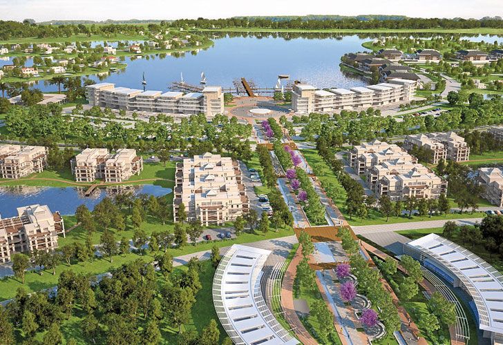 Puertos. Render que muestra cómo será el nuevo proyecto, que será incluso más grande que Nordelta, de la misma firma.