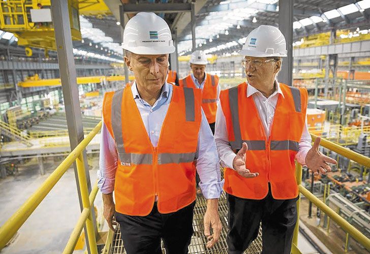 Flash. En las últimas semanas, Rocca, Pagani y Bulgheroni mostrarn respaldo al Presidente.