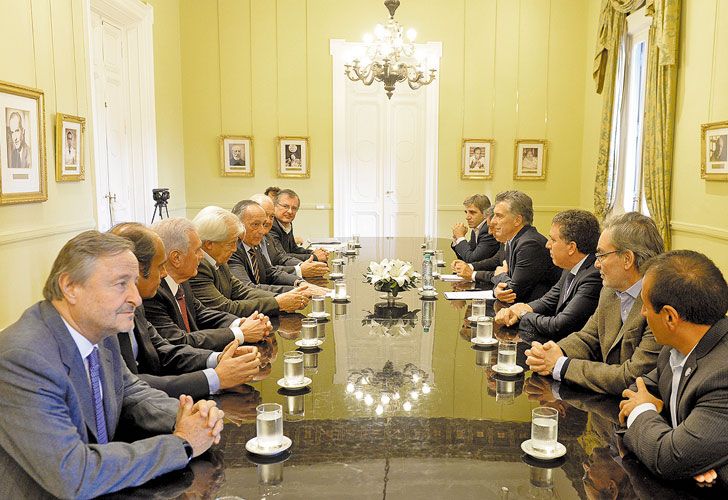CAL Y ARENA. Los industriales, con gesto cordial a Macri, pero con datos todavía negativos.