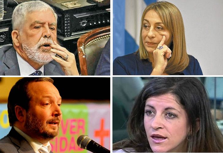 Julio De Vido, Alejandra Gils Carbó, Martín Sabbatella y Fernanda Vallejos, algunos de los kirchneristas que sufrieron reveses judiciales en la última semana.