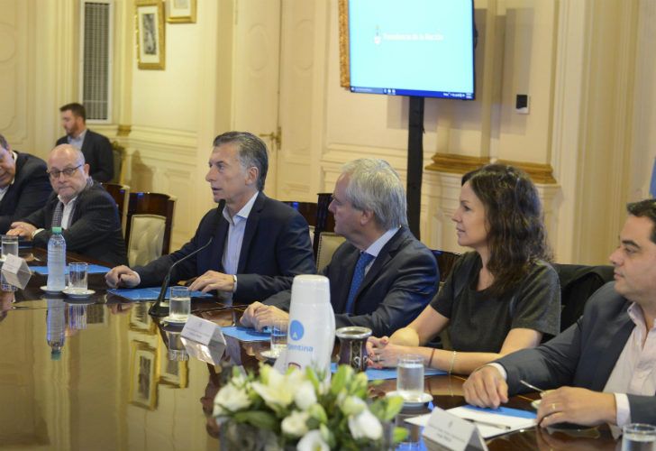 El Presiente Mauricio Macri encabezó la reunión con todo el gabinete de ministros en Casa Rosada.