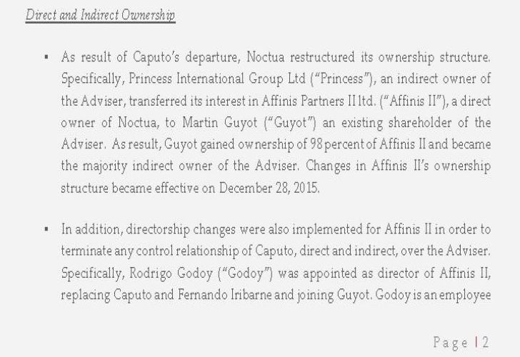 Caputo, capturas año 2015