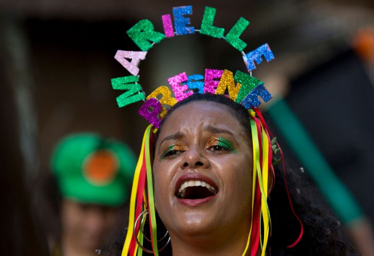 Marielle present at Rio Carnival
