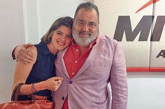 Lanata en Buenos Aires y su novia de regreso en Madrid
