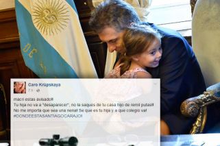 El juez Lijo investiga una amenaza de muerte contra la hija de Macri