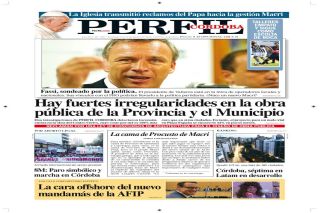 La tapa de Diario PERFIL Córdoba