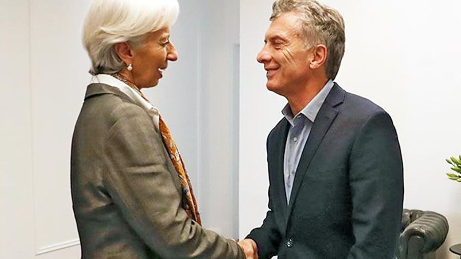 Christine Lagarde y Mauricio Macri.