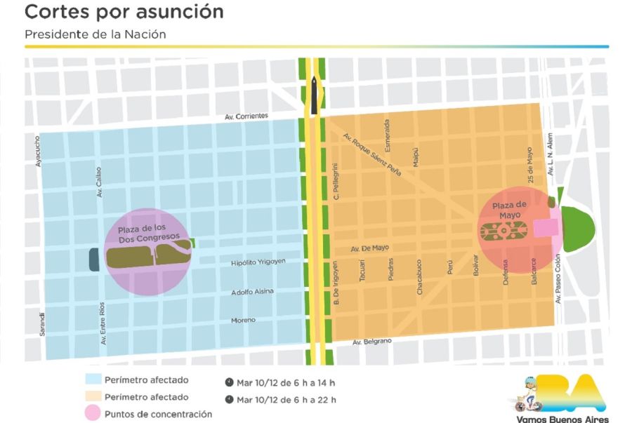 cortes acto asunción