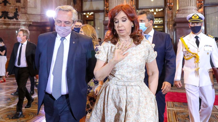 Alberto Fernández y la vicepresidenta Cristina Kirchner