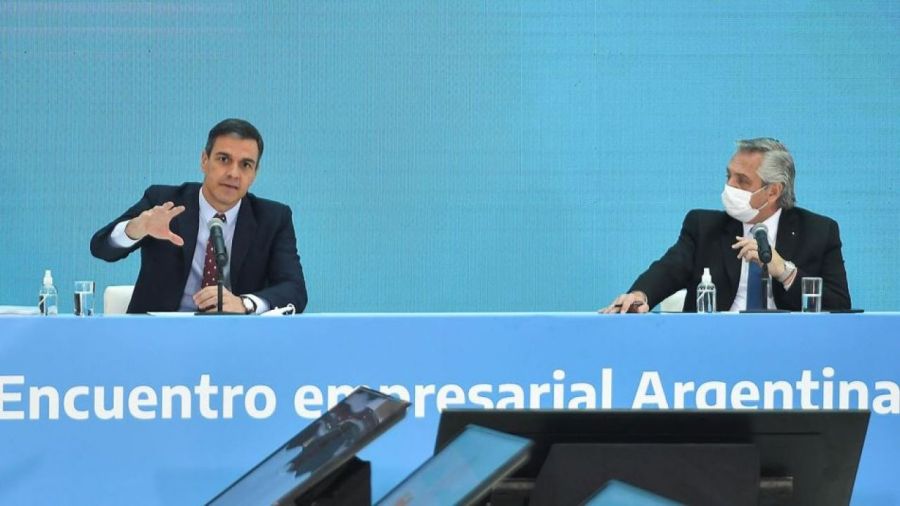  Pedro Sánchez y Alberto Fernández