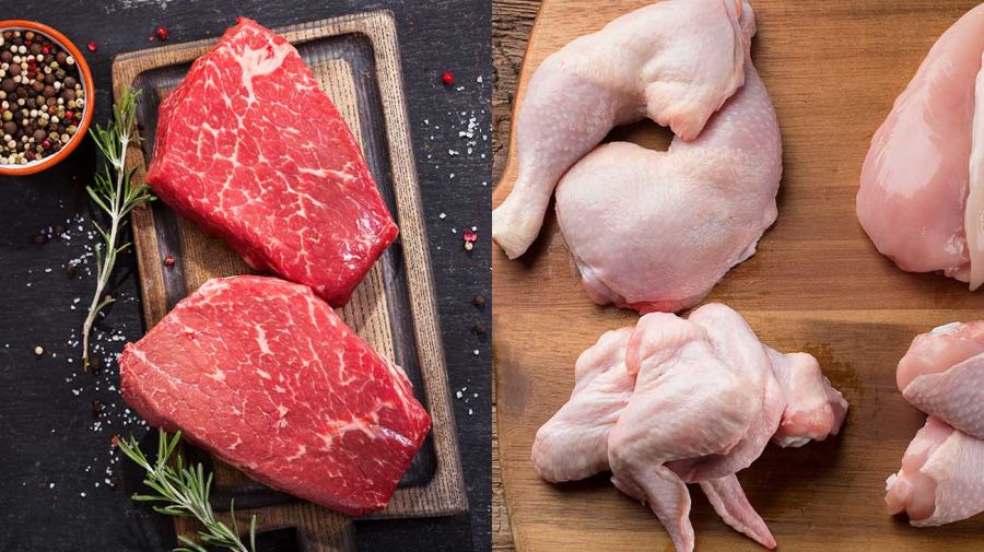La carne bovina es la preferida de los argentinos, pero el pollo la supera en ventas.