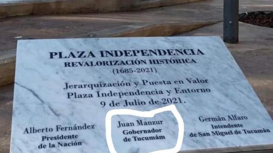 placa error ortográfico Tucuman