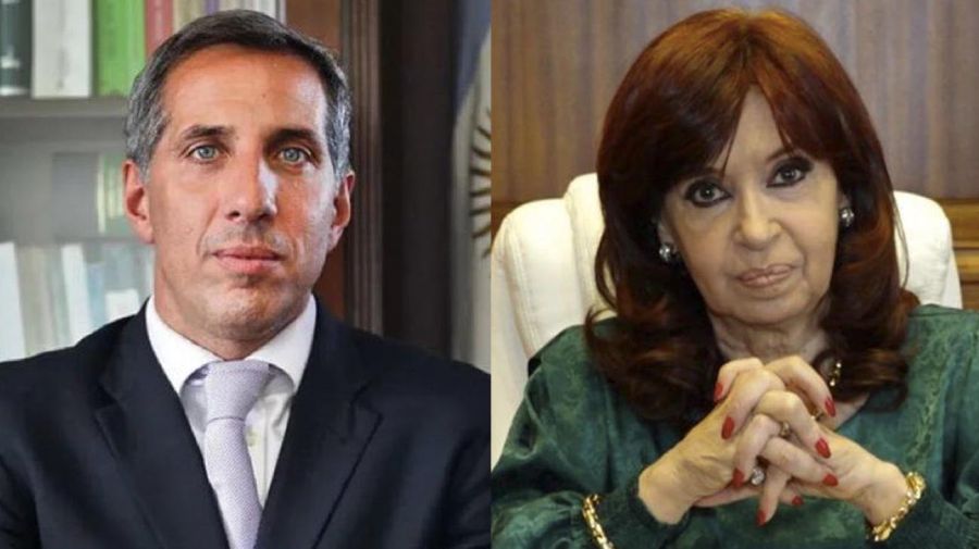 Diego Luciani y Cristina Kirchner