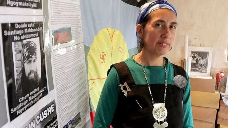Soraya Maicoño, vocera de la comunidad mapuche