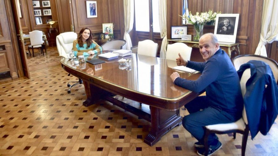 Pablo Zurro con Cristina Kirchner.