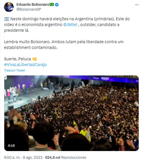 tuit eduardo bolsonaro