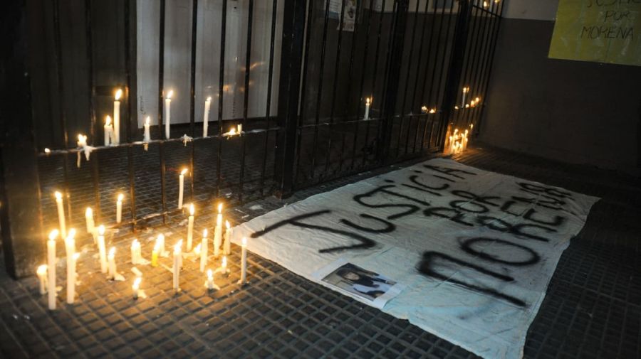 Marcha por el asesinato de Morena Domínguez en Lanús