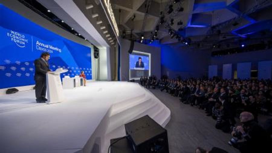 Javier Milei en Davos