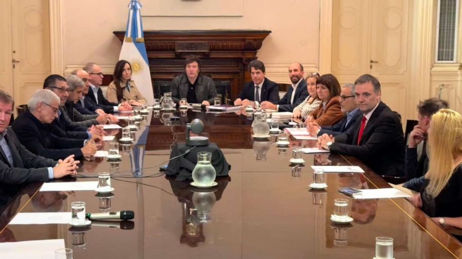 Reunión de gabinete en Casa Rosada