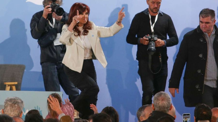 Cristina Kirchner el sábado en Quilmes