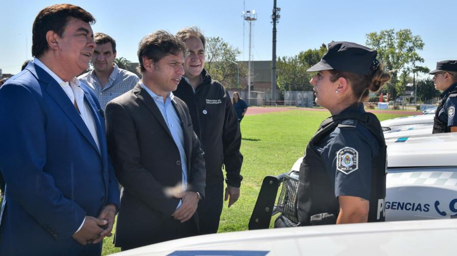 Axel Kicillof se mostró con Fernando Espinoza, luego de que se conocieran las denuncias por abuso del intendente de La Matanza.