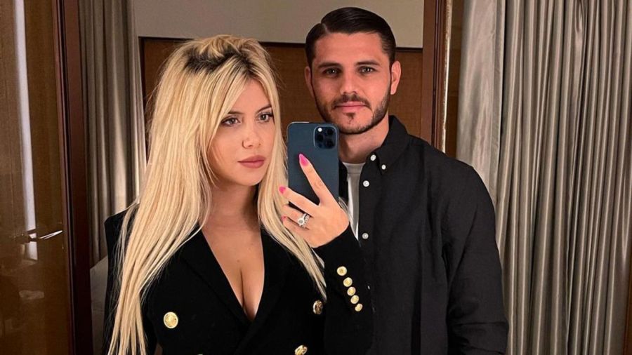 Wanda Nara y Mauro Icardi. 