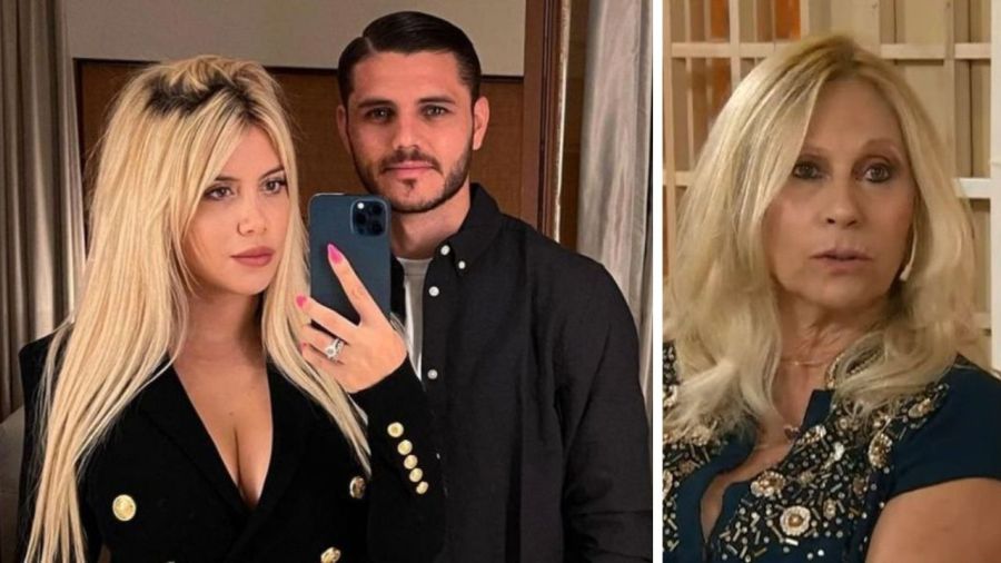 Wanda Nara, Mauro Icardi y Ana Rosenfeld. 