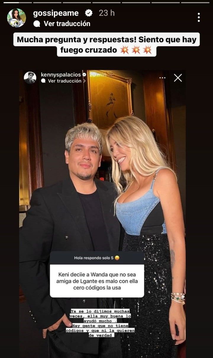 La advertencia a Wanda Nara sobre L-Gante. 