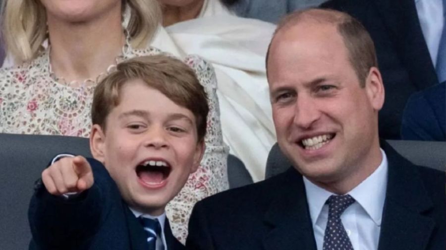 El principe William y su hijo, George.