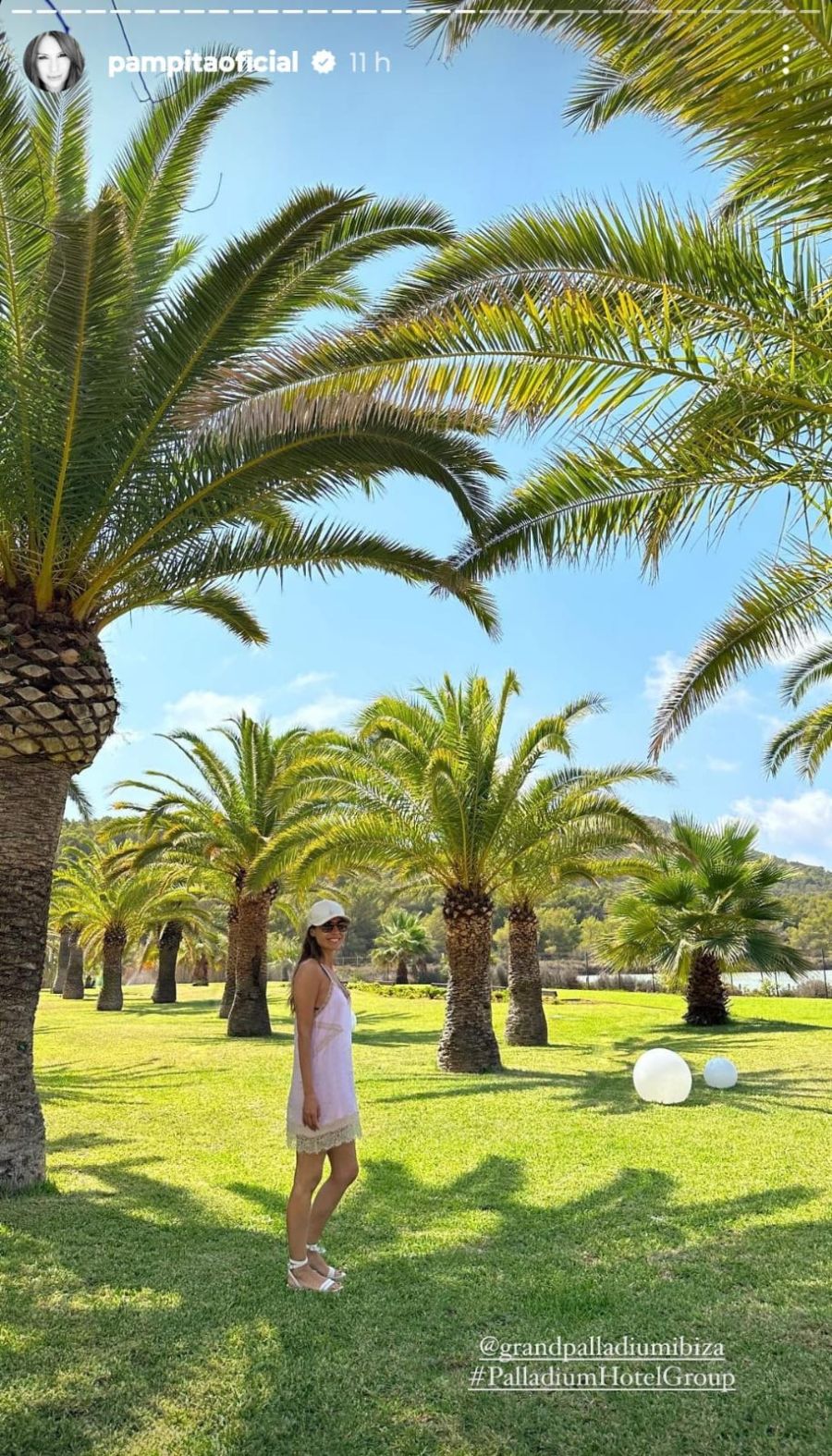 Pampita en Ibiza. 