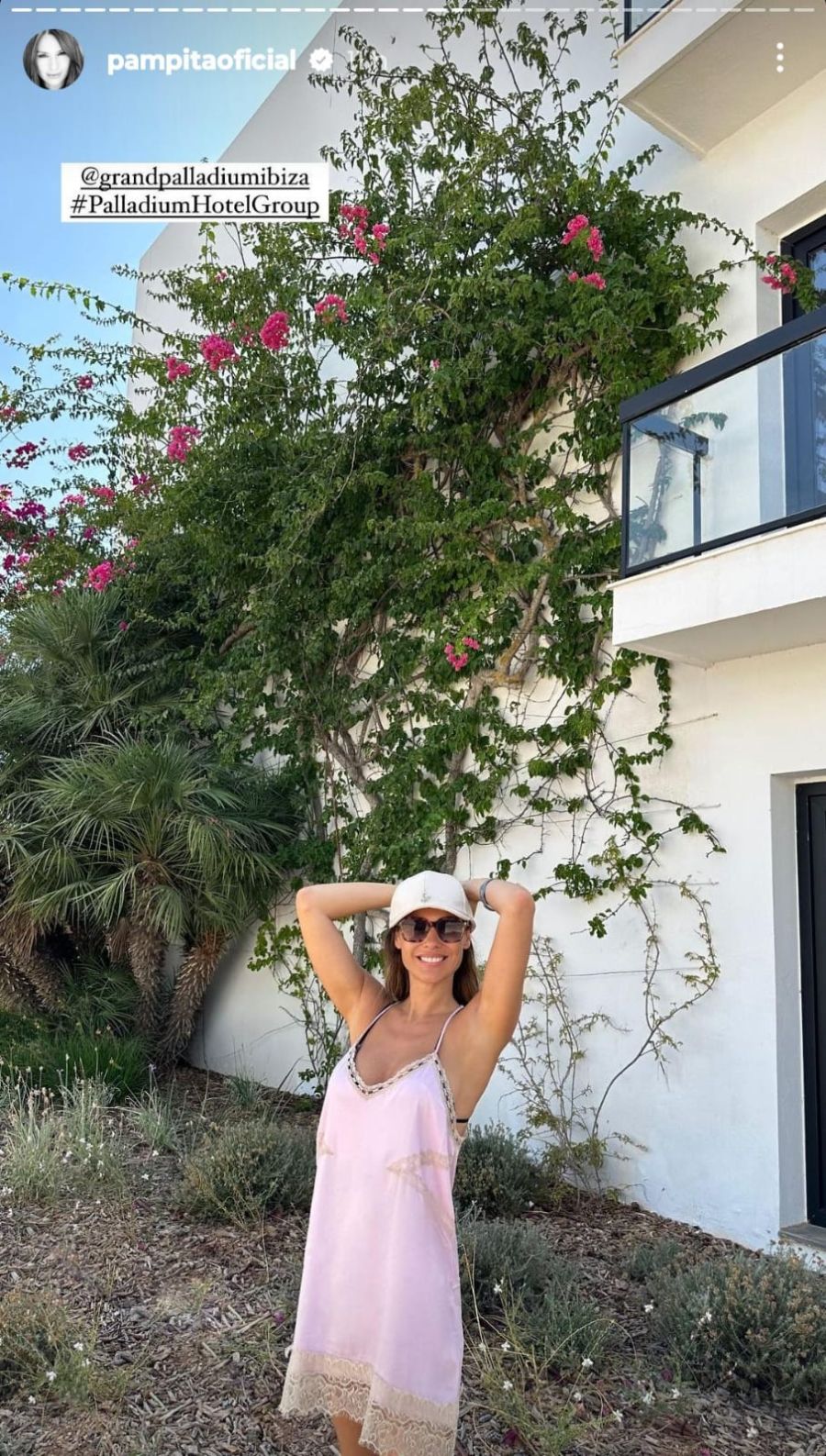 Pampita en Ibiza. 