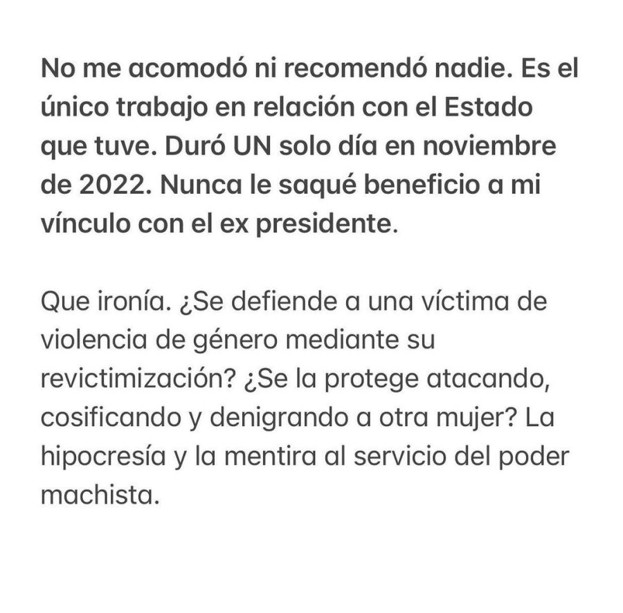 El comunicado de Tamara Pettinato. 