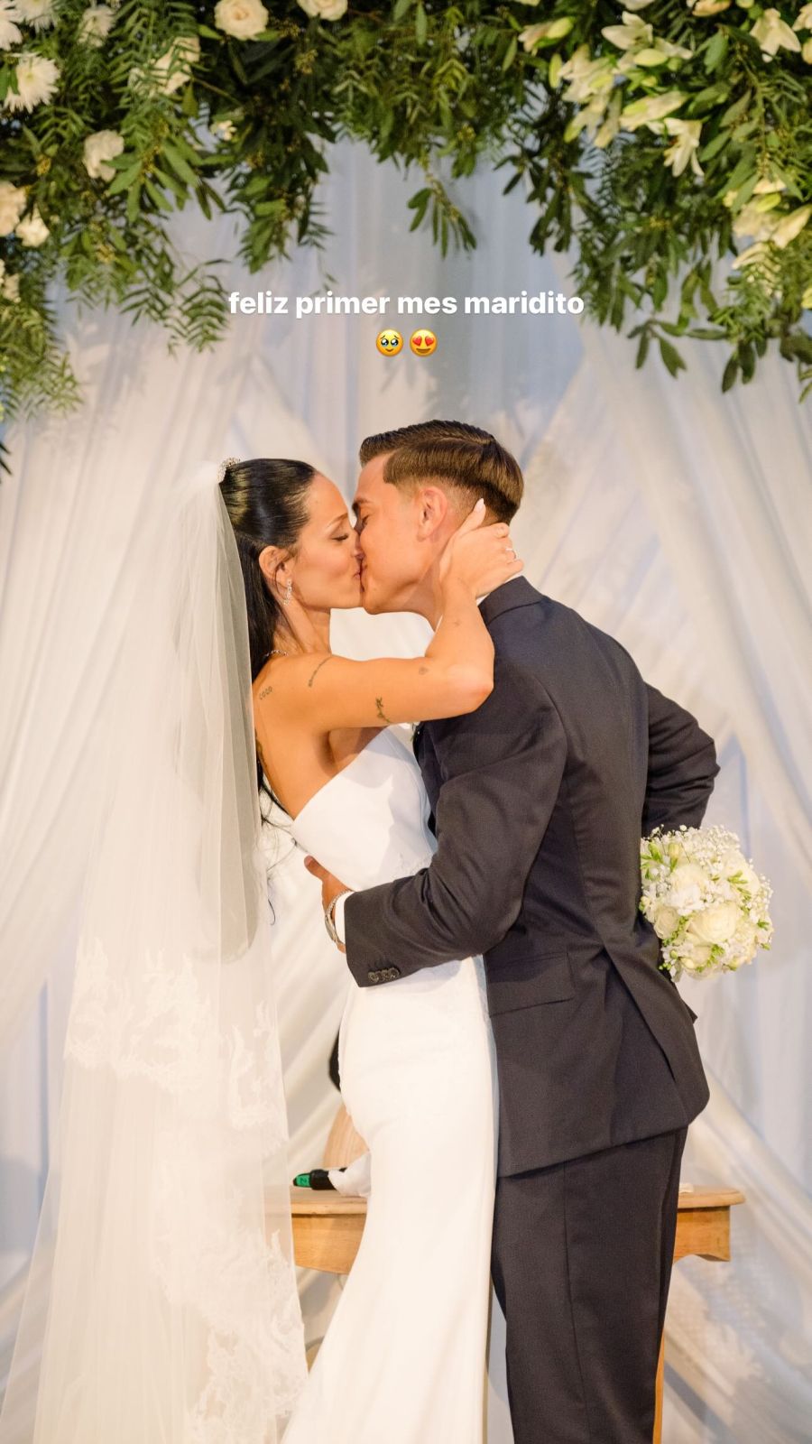 Oriana Sabatini y Paulo Dybala. 