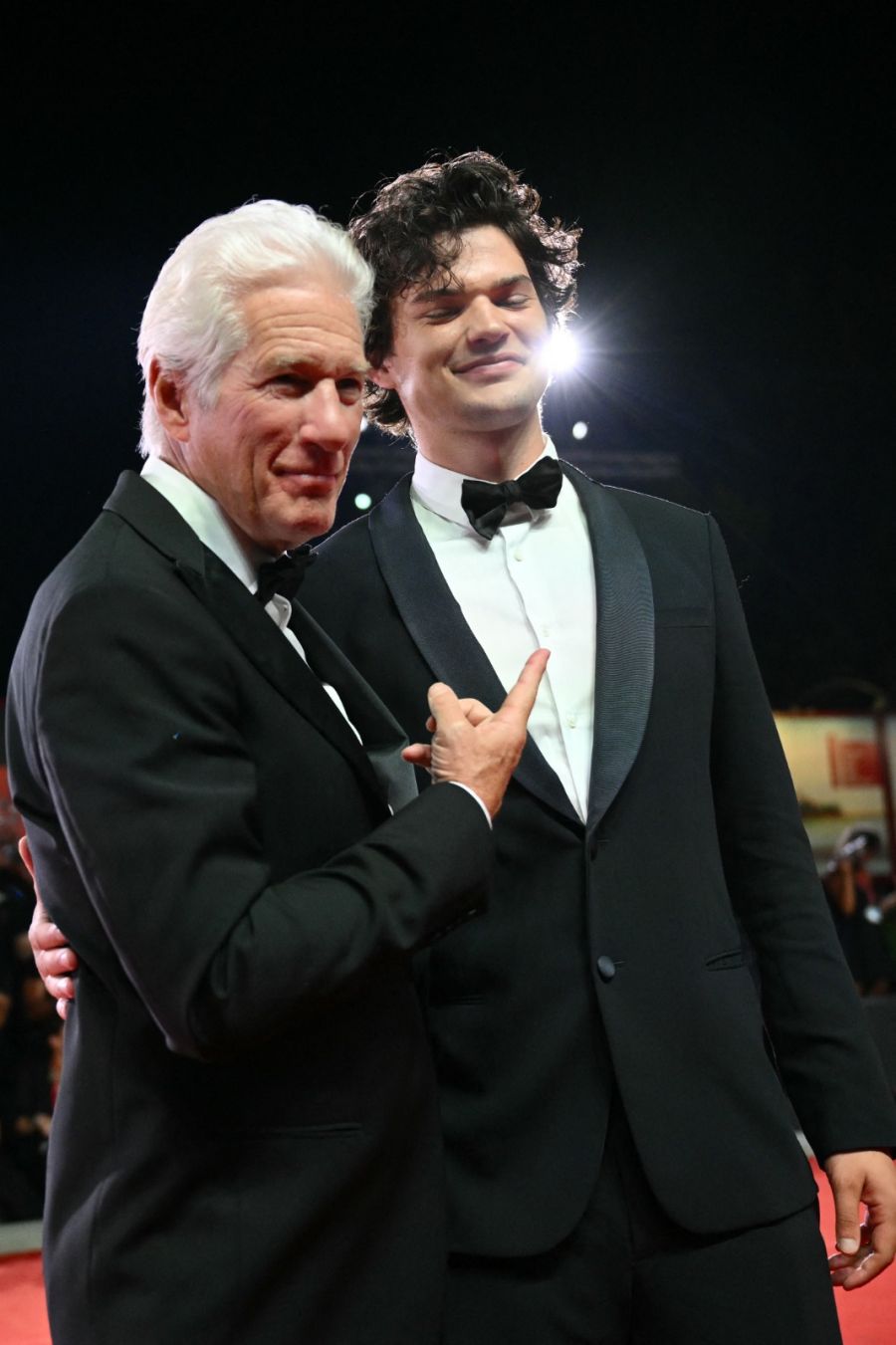 Richard Gere y su hijo Homer. 