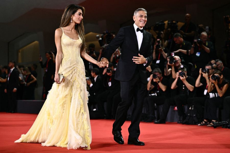 Amal Clooney y George Clooney.