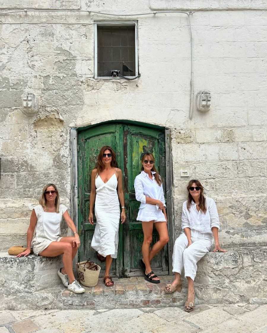 Juliana Awada y sus amigas. 