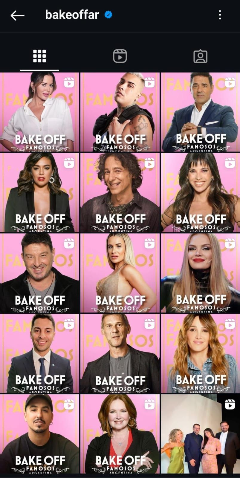 Bake Off Famosos vía Instagram