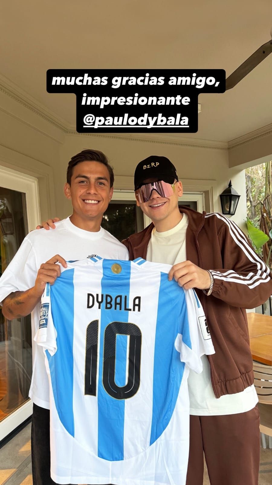 Paulo Dybala y Bizarrap.