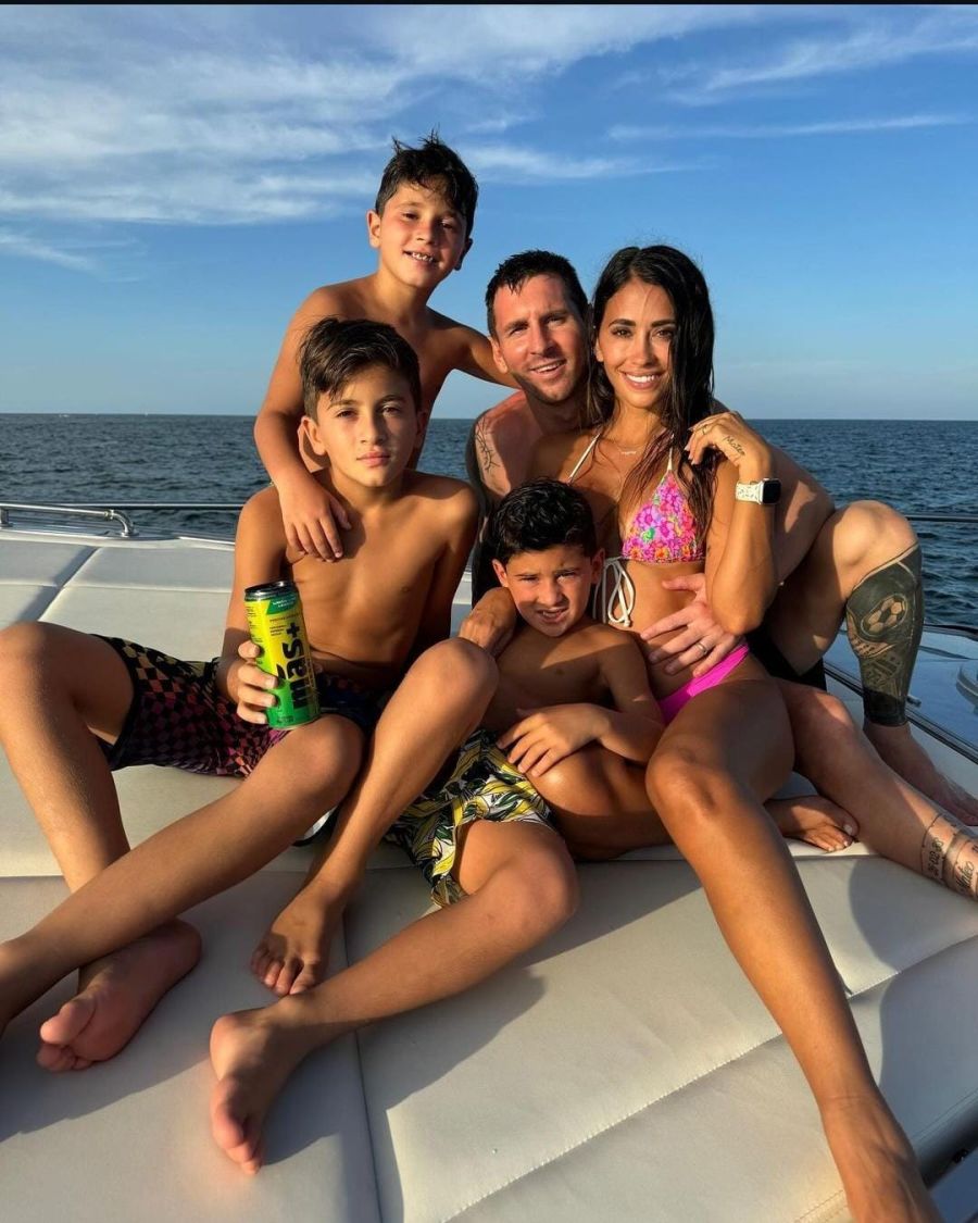 La familia de Lionel Messi.